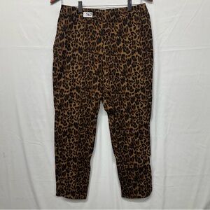 Isaac Mizrahi Leopard Print Stretch Pants Women’s Size 10